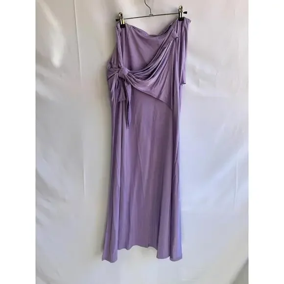 Rabanne Purple Jupe Slip Skirt Size 38 open seam/ and small stain